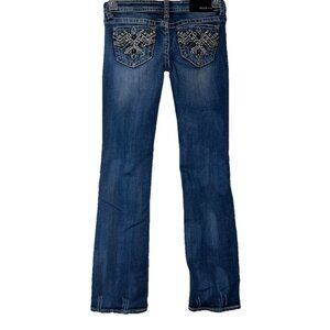 GRACE In LA Bootcut Embellished Jeans Sz 28 Tag Low Rise